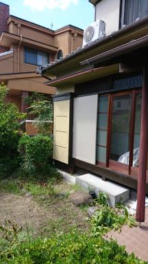 木製雨戸 戸袋修理完成 リファイン学園前 西和 リフォームを奈良でするなら